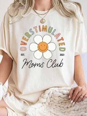 Custom Overstimulated Moms Club Mother's Day Gift Shirt